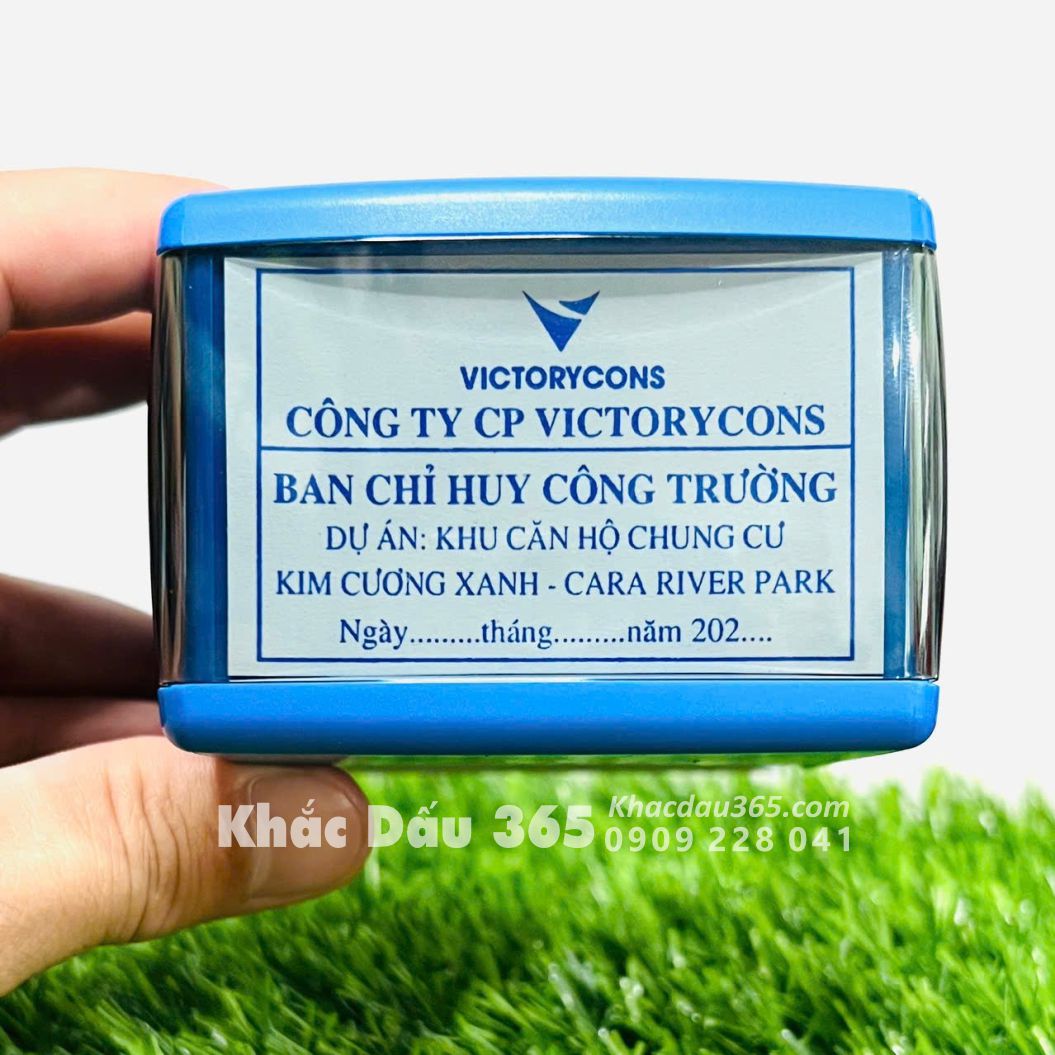 con dấu bản chỉ huy công trình