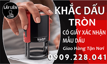 Khắc dấu tròn lấy liền