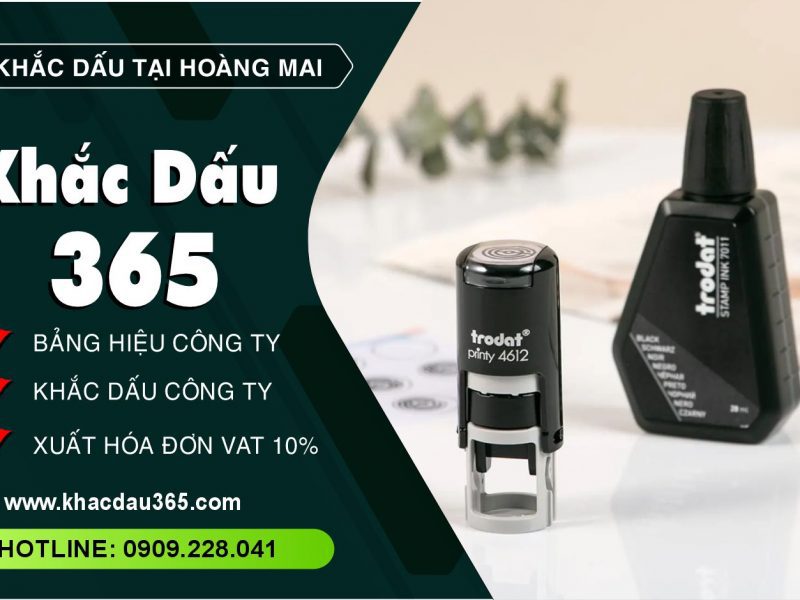 Khắc Dấu Hoàng Mai Giá rẻ – Chất Lượng – Lấy Ngay