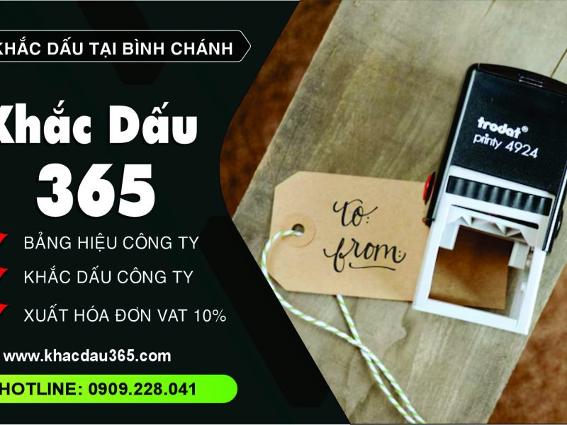 Bảng giá khắc dấu Bình Chánh mới nhất 2024