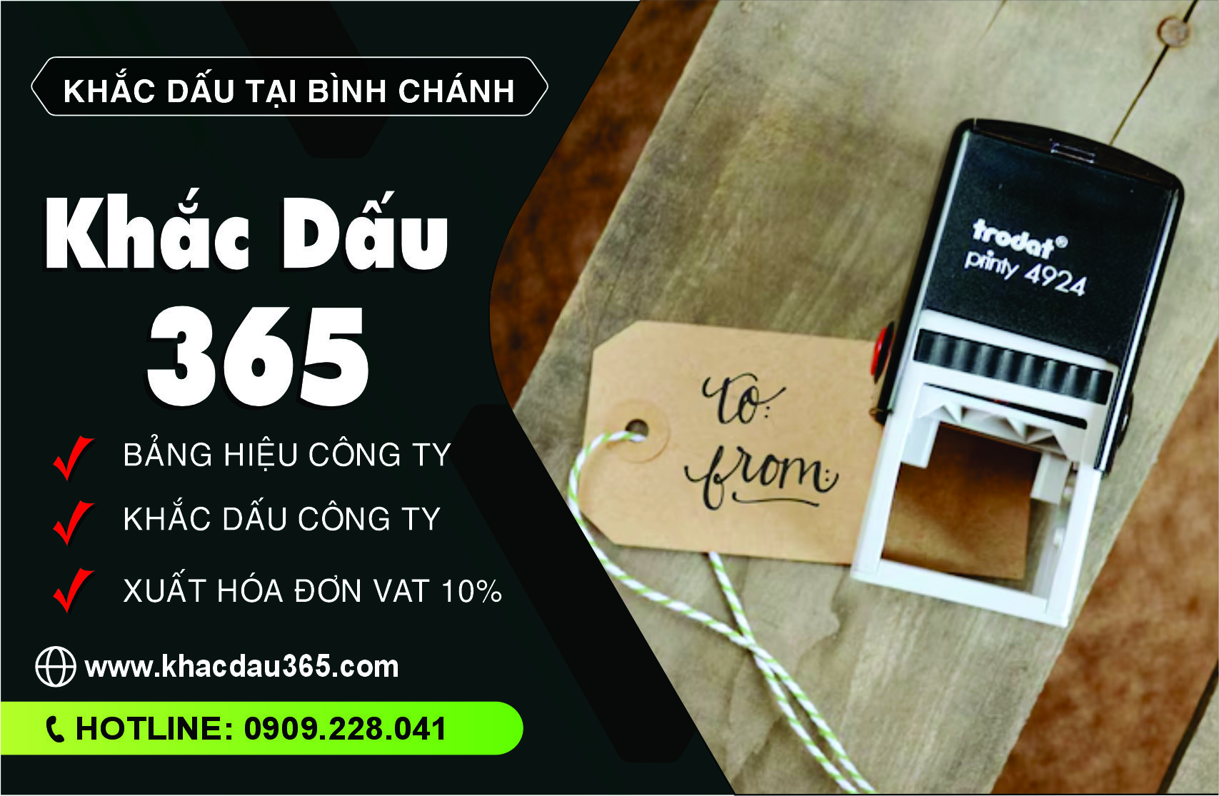 Bảng giá khắc dấu Bình Chánh mới nhất 2024