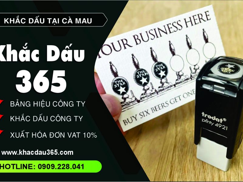 ĐƠN VỊ KHẮC DẤU CÀ MAU GIÁ TỐT, CHẤT LƯỢNG