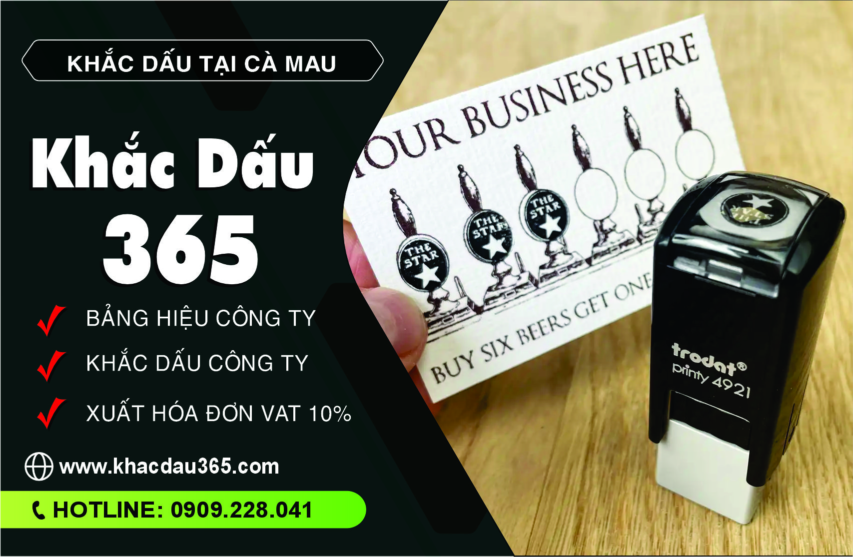 ĐƠN VỊ KHẮC DẤU CÀ MAU GIÁ TỐT, CHẤT LƯỢNG