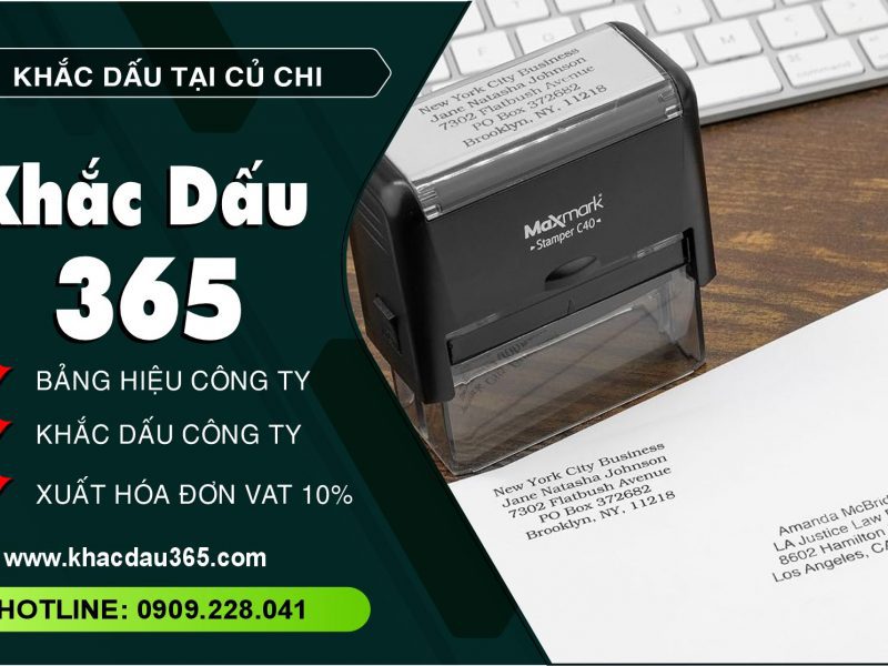 Địa chỉ khắc dấu Củ Chi giá tốt, con dấu đẹp, chất lượng