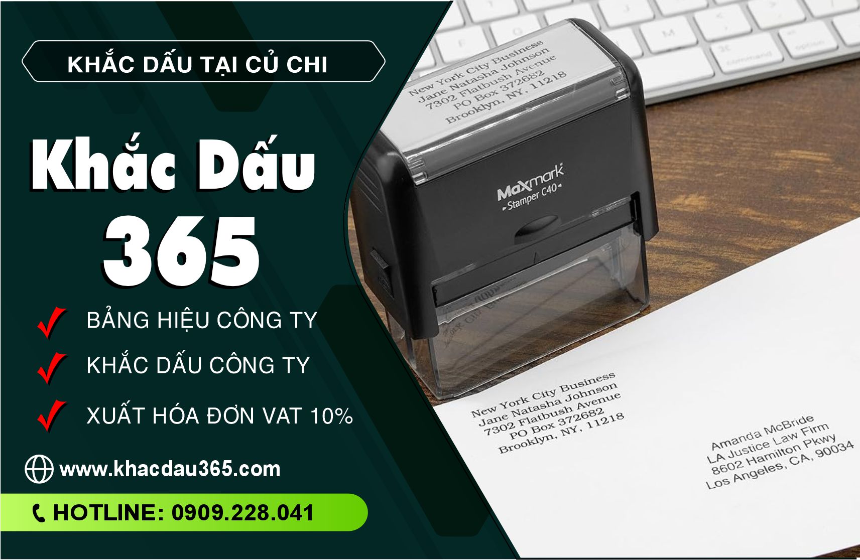 Địa chỉ khắc dấu Củ Chi giá tốt, con dấu đẹp, chất lượng