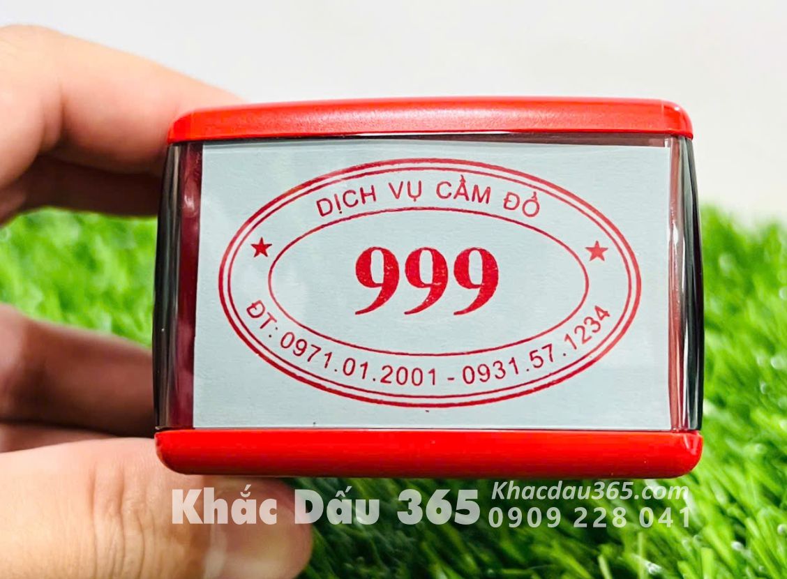 con dấu oval dịch vụ cầm đồ