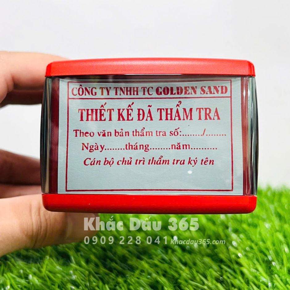 con dấu thiết kế đã thẩm tra