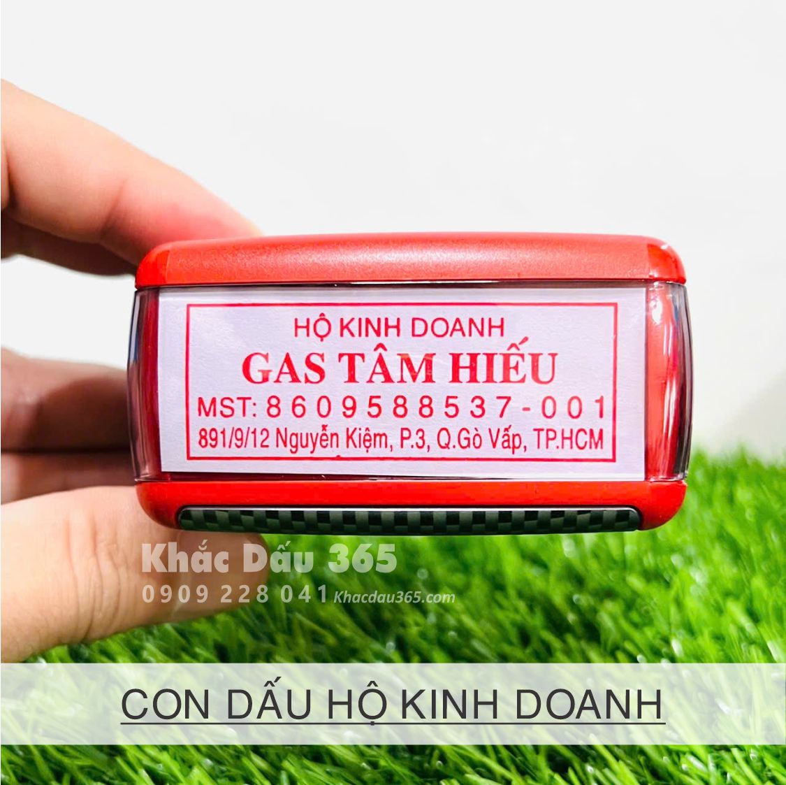 con dấu vuông hộ kinh doanh