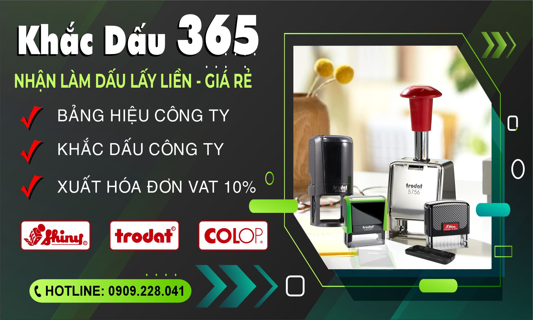 khắc dấu lấy liền giá rẻ tphcm