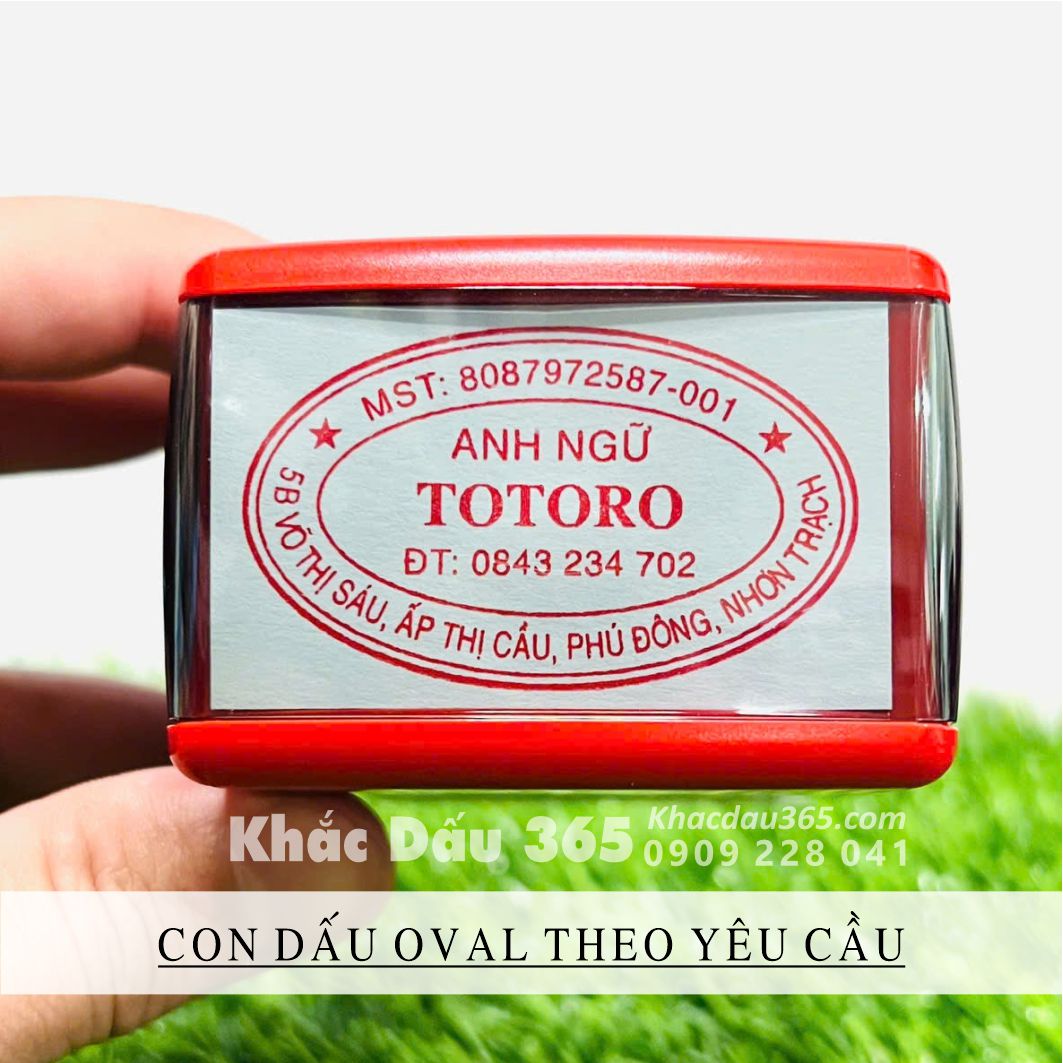 khắc dấu oval - elip