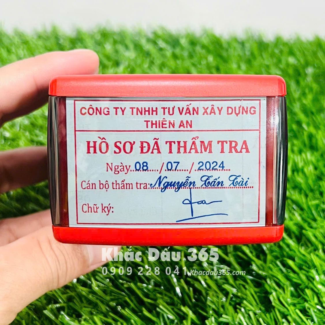 Con dấu thẩm tra, con dấu thẩm định, con dấu phê duyệt