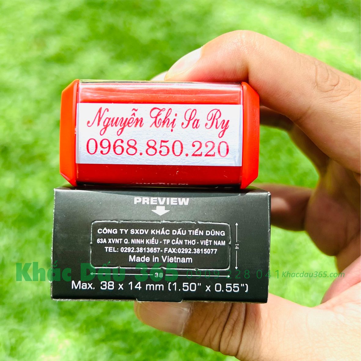 khắc dấu bến cát