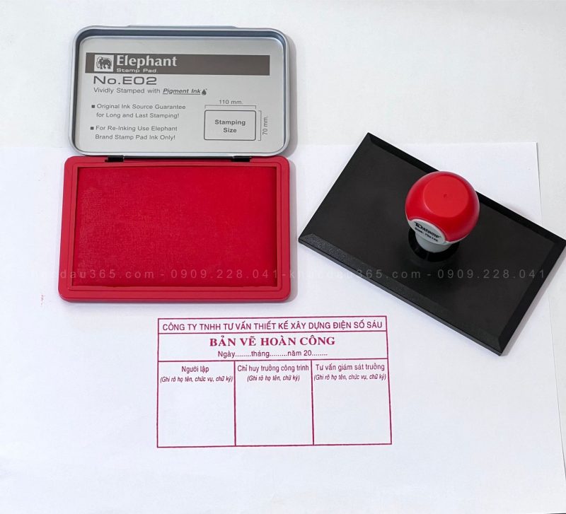 Khắc dấu liền mực