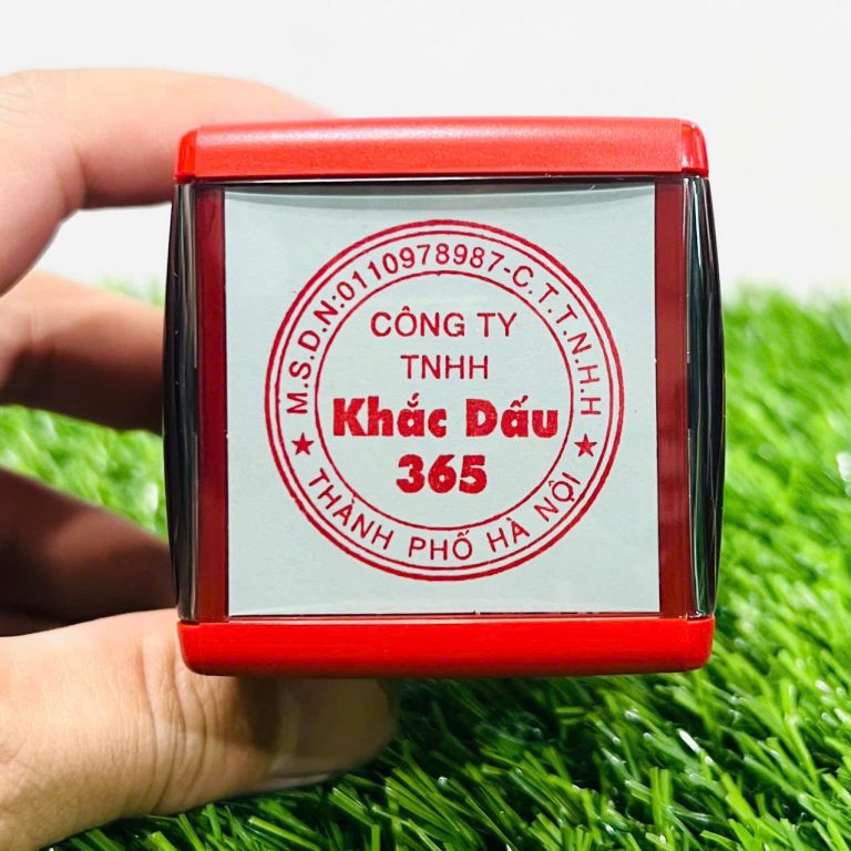 khắc dấu tròn công ty tại Hà Nội
