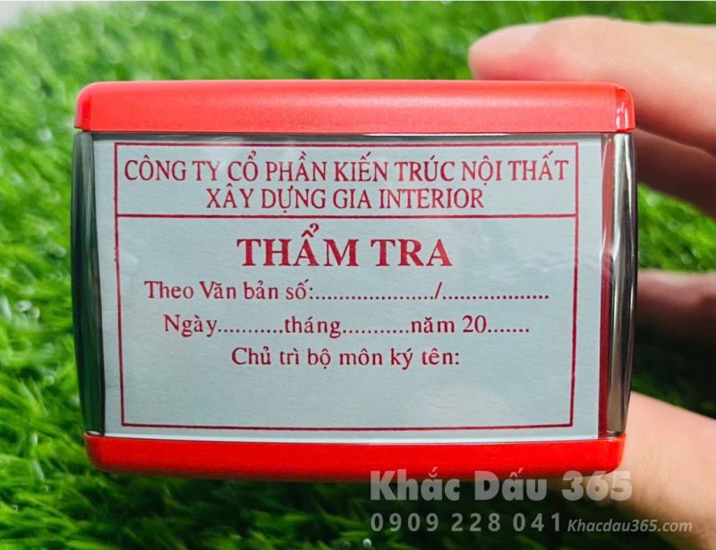 Khắc dấu phường Xuân Hòa