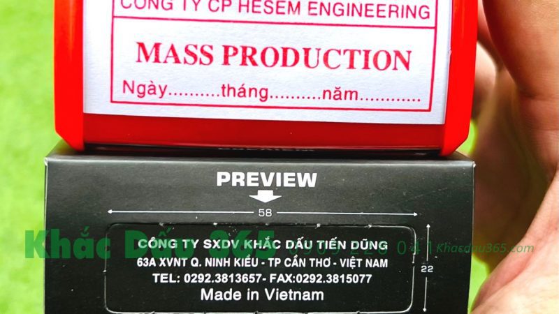 Tham khảo khắc dấu phường Bình Thới giá chỉ từ 80k