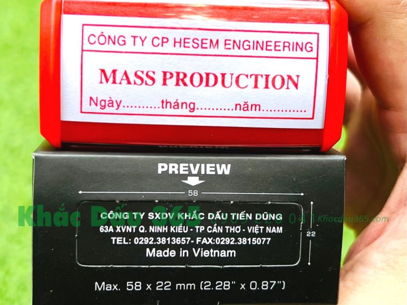 Tham khảo khắc dấu phường Bình Thới giá chỉ từ 80k