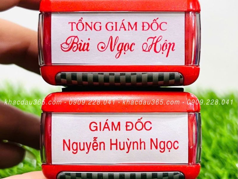 Khắc dấu phường Chánh Hưng theo yêu cầu chữ rõ, mực đẹp