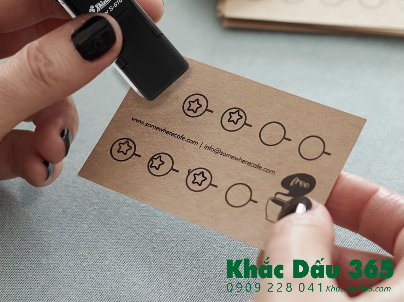 Khắc dấu phường Hòa Bình