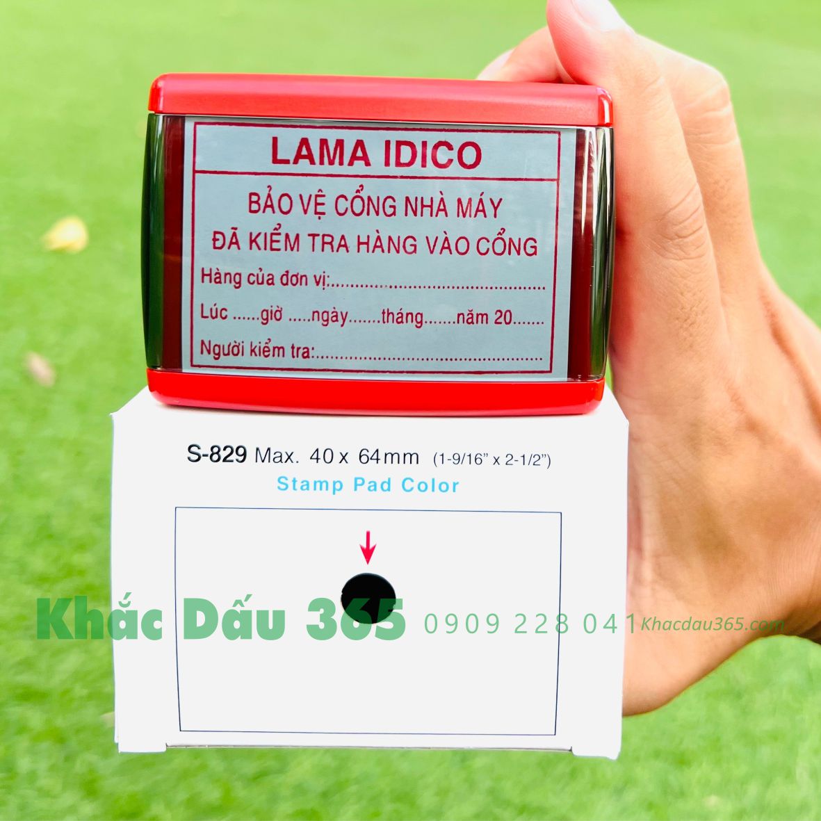 Khắc dấu phường Phú Định