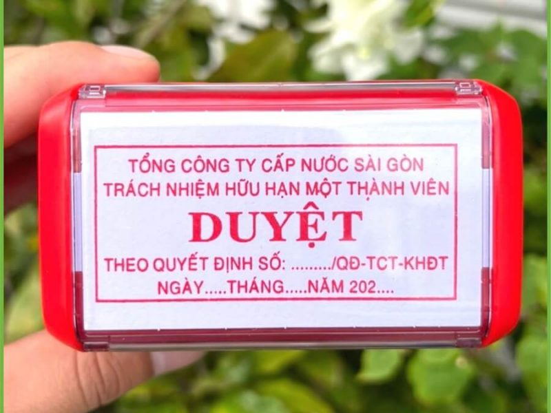 Địa chỉ khắc dấu phường Tân Thuận chuẩn, nét đẹp, mực bền
