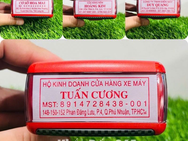 Khắc dấu phường Đức Nhuận lấy liền, nhanh chóng giá rẻ